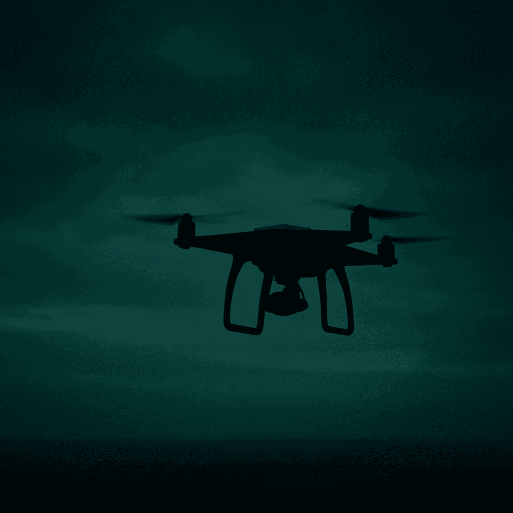 UAV operator monitoring airspace